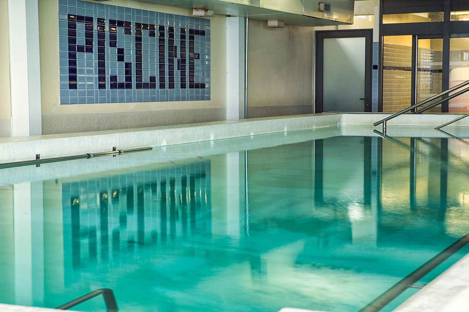 Piscine en eau de mer chauffée